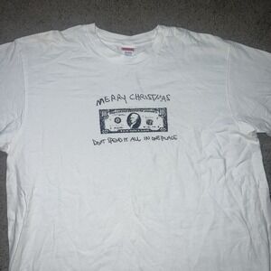 Supreme Spend It Tee White Large FW21 100% Authentic